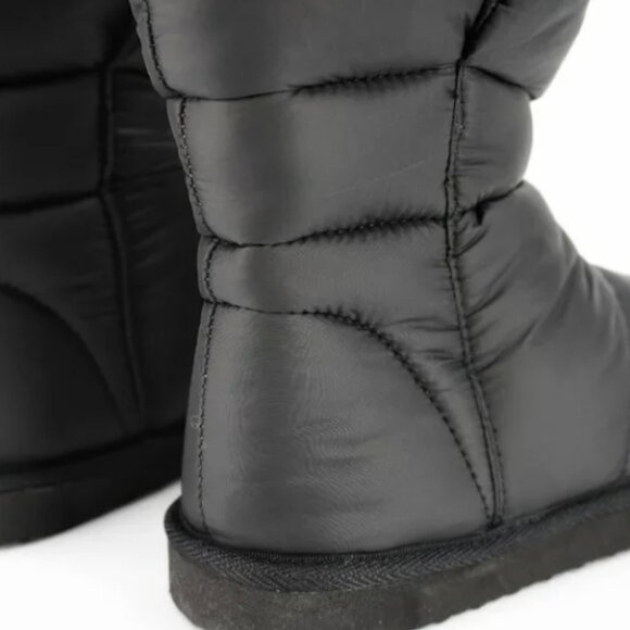 QUPID CARI-38A Black Nylon Boots - Women's Size 6 - Picture 5 of 11